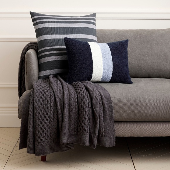 J. Crew Other - New J.Crew Home Cable-Knit Throw - Smoke Gray